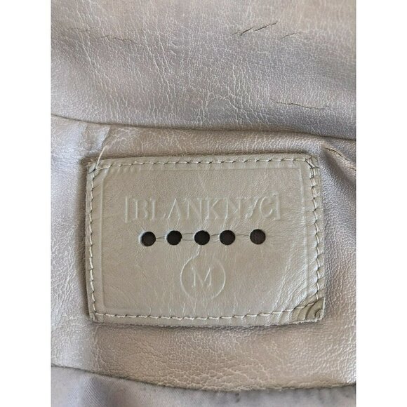 BLANKNYC Faux Leather Moto Jacket In Gray (Never Too Much) Womans Sz Medium - Picture 5 of 11